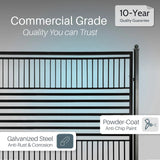 Aleko Steel Dual Swing Driveway Gate - Barcelona Style - 18 x 6 Feet