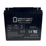 Aleko Battery for Gate Opener - LM130 - 22AH - Set of 2