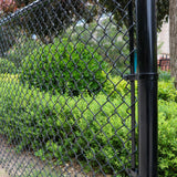 Aleko Galvanized Steel Chain Link Fence Kit – 6x50 ft. – 7 Gauge – Black
