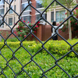 Aleko Galvanized Steel Chain Link Fence Kit – 4x50 ft. – 7 Gauge – Black