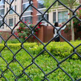 Aleko Galvanized Steel Chain Link Fence Fabric – 4x50 ft. – 7 Gauge – Black