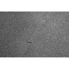 Body-Solid Tools Interlocking Rubber Flooring (Black)