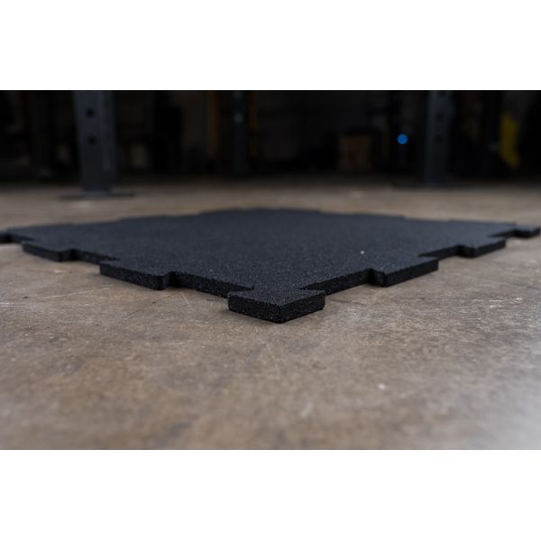 Body-Solid Tools Interlocking Rubber Flooring (Black)