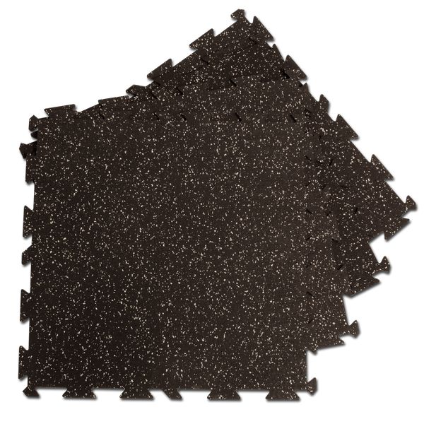 Body-Solid Tools Interlocking Rubber Flooring (Speckled)