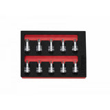 Boxo 10-Piece 3/8" Drive Super Stubby Torx Bit Socket Set | 1/9th EVA Foam