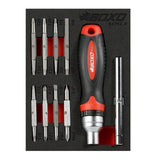 Boxo 10-Piece Ratcheting Screwdriver Set | 1/9th EVA Foam