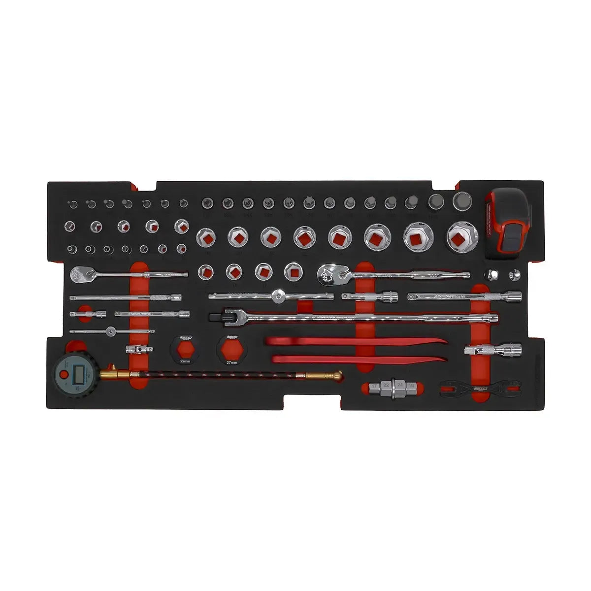 Boxo 103-Piece Metric MotoBox Tool Set for 5-Drawer Hand Carry Box