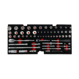 Boxo 117-Piece SAE Tool Set for 3-Drawer Hand Carry Box