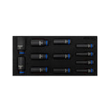 Boxo 12-Piece 1/2" Drive 6-Point Deep Impact Socket Set | 1/3rd EVA Foam