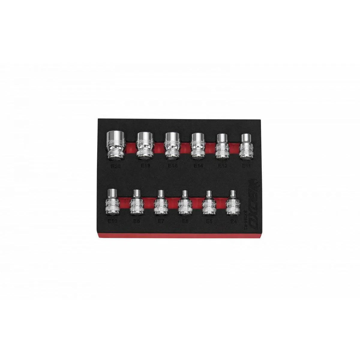 Boxo 12-Piece 3/8" Dr Torx Chrome Socket Set | 1/9th EVA Foam