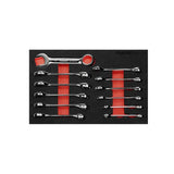 Boxo 12-Piece Metric Stubby Combination Spanner Set | 2/9 Drawer EVA Foam