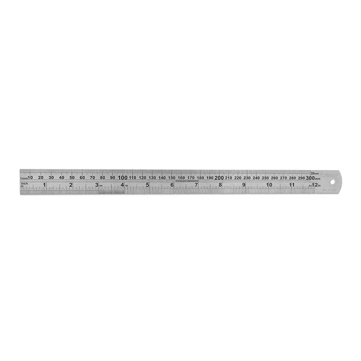 Boxo 12" Steel Ruler with Conversion Table