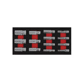 Boxo 14-Piece 1/2" Drive 6-Point SAE Deep Socket Set | 1/3 Drawer EVA Foam