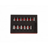 Boxo 15-Piece 3/8" Drive Metric Standard Length 12-Point Chrome Socket Set | 1/9th EVA Foam