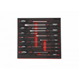 Boxo 15-Piece Slotted, Phillips & Pozi Tip Screwdriver Set | 2/3rd EVA Foam