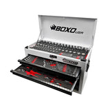 Boxo 159-Piece Metric and SAE Combo 5-Drawer Hand Carry Tool Box