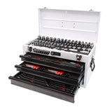 Boxo 159-Piece Metric and SAE Combo 3-Drawer Hand Carry Tool Box