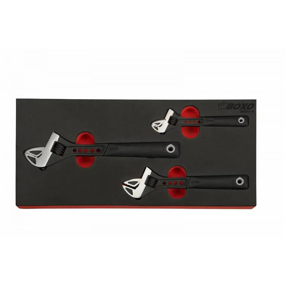 Boxo 3-Piece Adjustable Wrench Set | 1/3rd EVA Foam