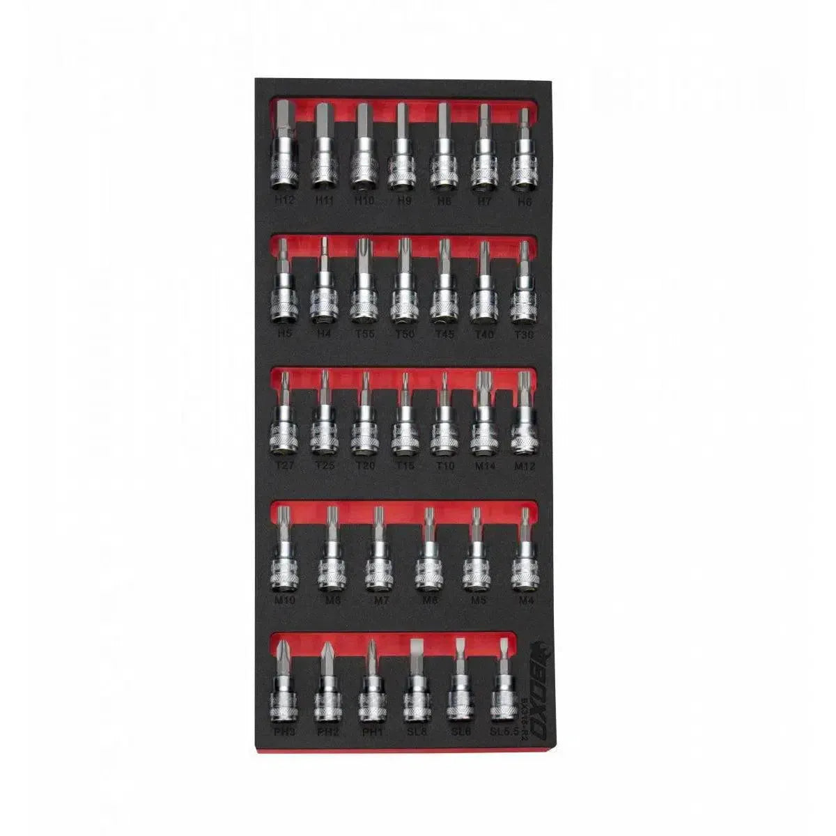 Boxo 33-Piece 3/8" Drive Master Bit Socket Set | 1/3rd EVA Foam