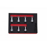 Boxo 7-Piece 3/8" Drive Super Stubby Spline Bit Socket Set | 1/9th EVA Foam