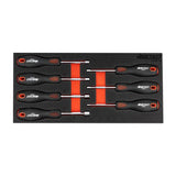 Boxo 7-Piece Metric Nut Driver Set with Hollow Shaft | 1/3rd EVA Foam