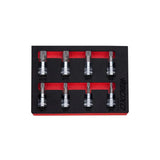Boxo 8-Piece 3/8" Drive Spline Bit Socket Set | 1/9th EVA Foam