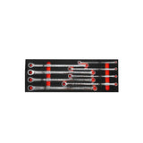 Boxo 8-Piece SAE Extra Long Ratcheting Box Spanner Set | 1/2 Drawer EVA Foam