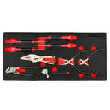 Boxo 9-Piece Precision Mini Pliers, Wrench & Screwdriver Set | 1/3rd EVA Foam