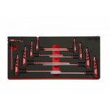 Boxo 9-Piece Torx 2 Way T-Handle Key Set | 1/3rd EVA Foam