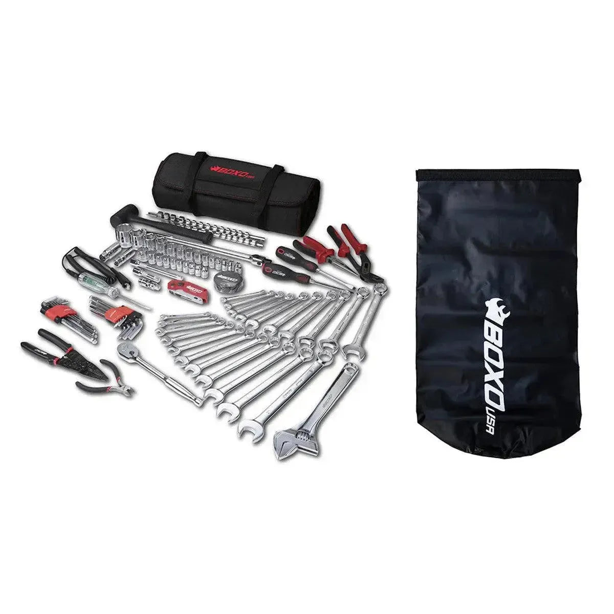Boxo Boat Roll | 82-Piece Metric and SAE Marine Tool Roll and Dry Bag