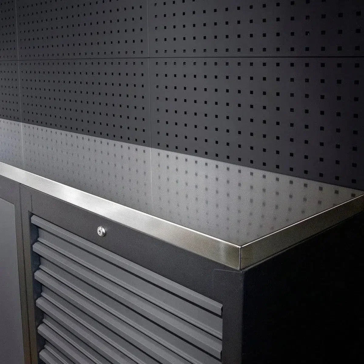 Boxo Dimpled Stainless Worktop 67.91" W x 19.68" D x 1.5" H