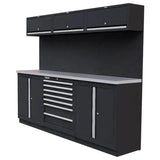 Boxo OSM Series | 78" 14-Piece Professional Organized Storage Modules Build Out | 7-Drawers, 5-Cabinets