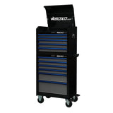 Boxo Pro Series | 26" 11-Drawer Rolling Tool Box | Black and Blue