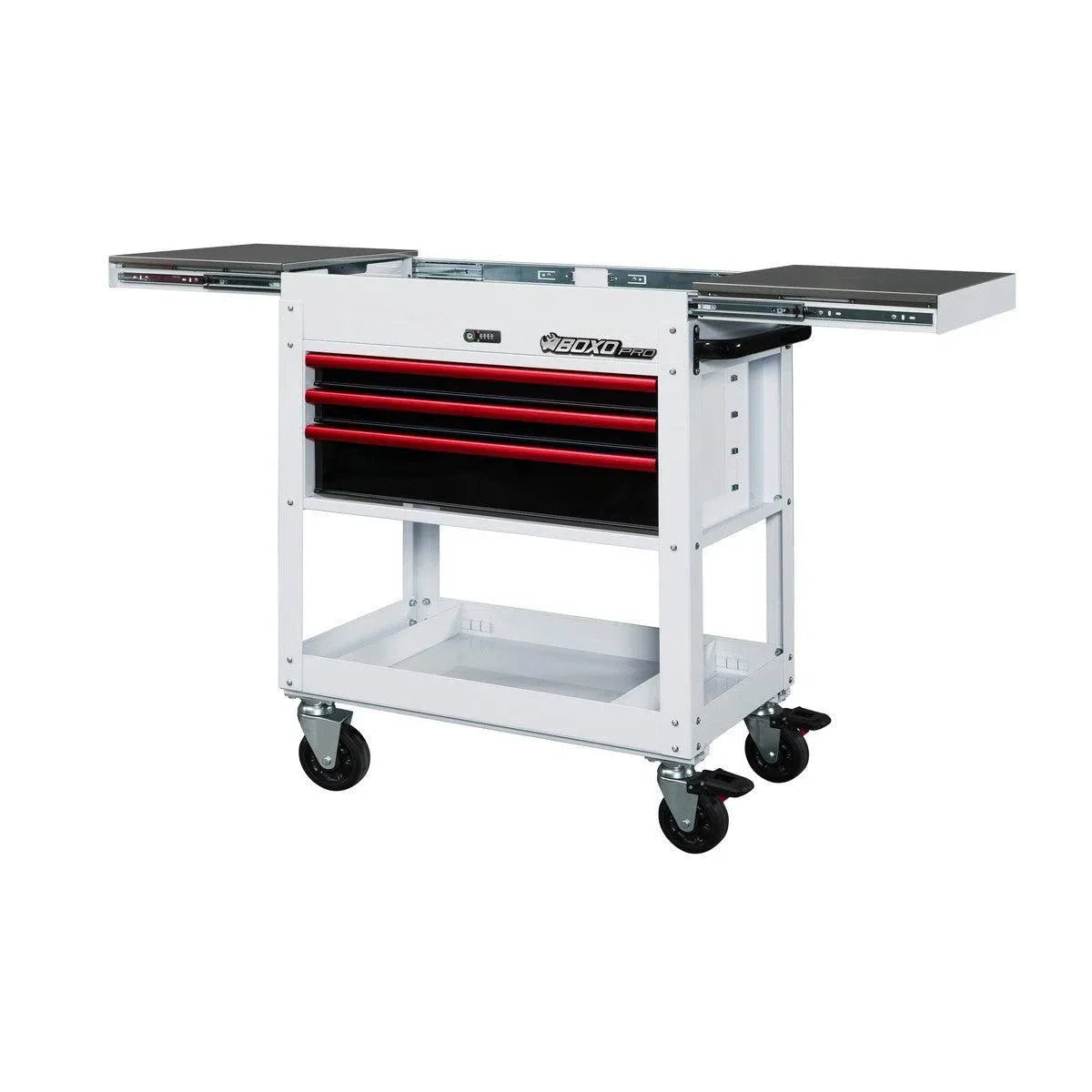 Boxo Pro Series | 35" 3-Drawer Slide-Top Service Cart Tool Box
