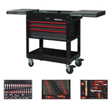 Boxo Pro Series | Loaded 35" 3-Drawer Slide-Top Service Cart Tool Box