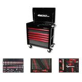 Boxo Pro Series | Loaded 35" 5-Drawer Flip-Top Service Cart Tool Box