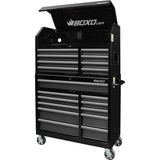 Boxo Tech Series | 41" 19-Drawer Rolling Tool Box | Black