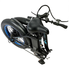 UL Certified-Ecotric 20inch Black Portable And Folding Fat Bike Model Dolphin