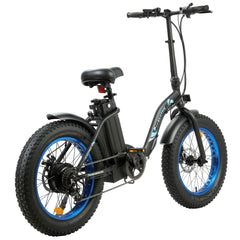 UL Certified-Ecotric 20inch Black Portable And Folding Fat Bike Model Dolphin