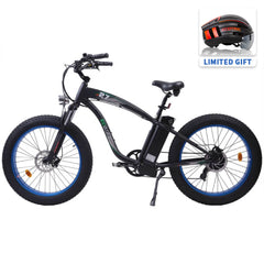 UL Certified-Ecotric Hammer Electric Fat Tire Beach Snow Bike-Blue