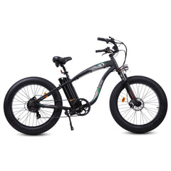 UL Certified-Ecotric Hammer Electric Fat Tire Beach Snow Bike-Matt Black