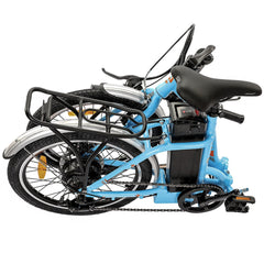 UL Certified-Ecotric 20inch Blue Starfish portable and folding electric bike