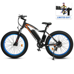 UL Certified-Ecotric Rocket Fat Tire Beach Snow Electric Bike - Blue