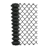Aleko Galvanized Steel Chain Link Fence Fabric – 4x50 ft. – 7 Gauge – Black