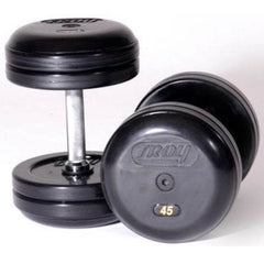 TROY COMMPAC-RUFDR100 Pro-Style Dumbbell Set with Saddle Rack