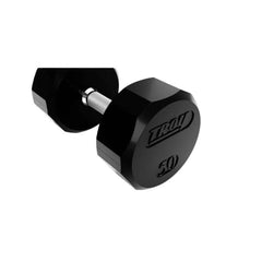 TROY COMMPAC-TSDR50 5-50 lb Rubber Dumbbell Set with Rack