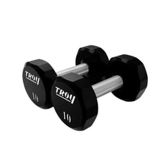 TROY COMMPAC-TSDU50 5-50 lb 12-Sided Urethane Dumbbell Set with Rack