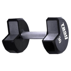 TROY COMMPAC-TSDU50 5-50 lb 12-Sided Urethane Dumbbell Set with Rack