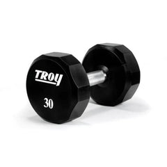 TROY COMMPAC-TSDU50 5-50 lb 12-Sided Urethane Dumbbell Set with Rack