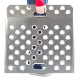 Aluminum Curb Ramp with Heavy-Duty Traction - 750 lb. Cap